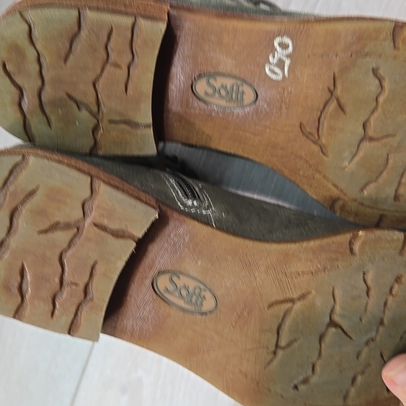 Sofft Women Baxter Aqua Ankle Leather Mooto Boots shoes sz 9.5M - Picture 12 of 14